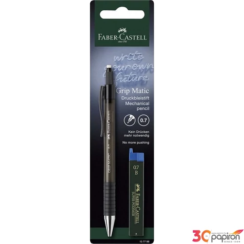 Faber Castell nyomósiron Töltőceruza 0,7mm GRIP MATIC 1377 + ironbetét vegyes szín BL.