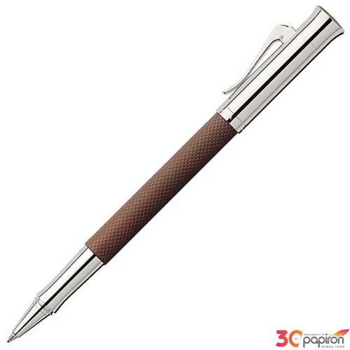 Faber Castell rollertoll GVFC Guilloche ródium bevonatú konyak színű