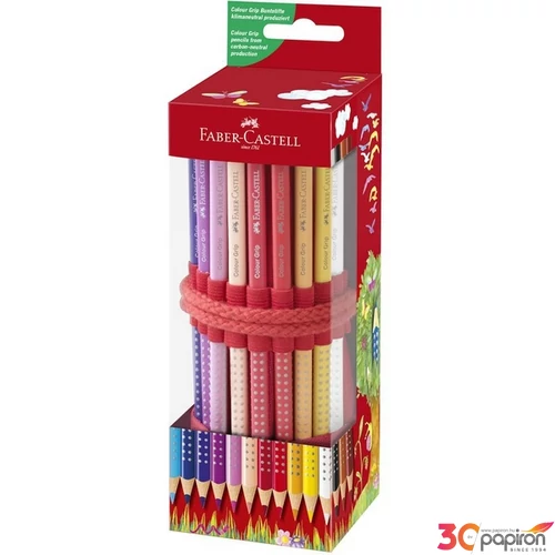 Faber Castell színes ceruza 18db-os GRIP tekercses tolltartóban hegyezővel