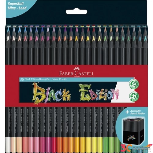 Faber Castell színes ceruza 50db-os Black Edition fekete test