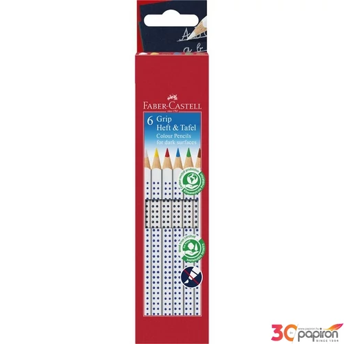 Faber Castell színes ceruza 6db-os GRIP sötét felületekre