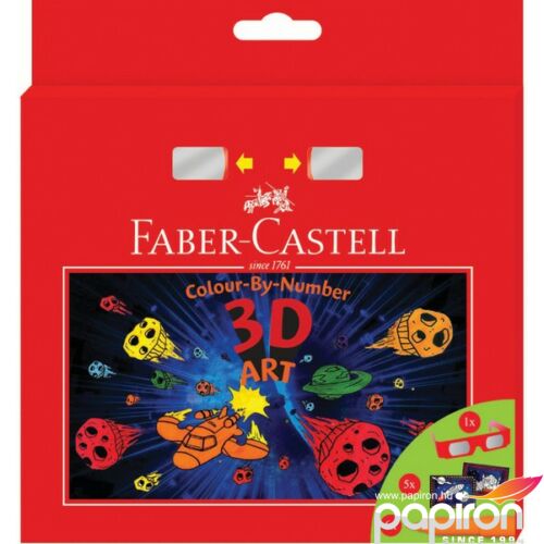 Faber-Castell színes ceruza FC-Színező készlet 3D (3D színező kártya ,filctoll,3D szemüveg) 155081 155081