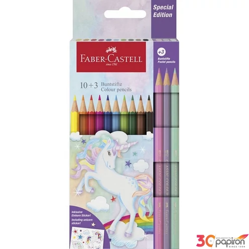 Faber Castell színes ceruza készlet 10+3db-os kastélyos UNIKORNIS 2024
