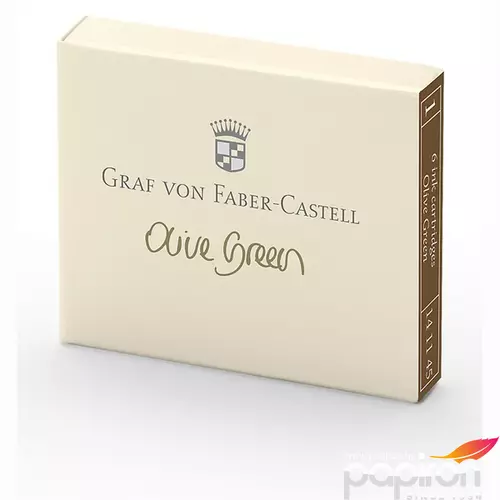 Faber Castell tintapatron GVFC 6db-os olivazöld 