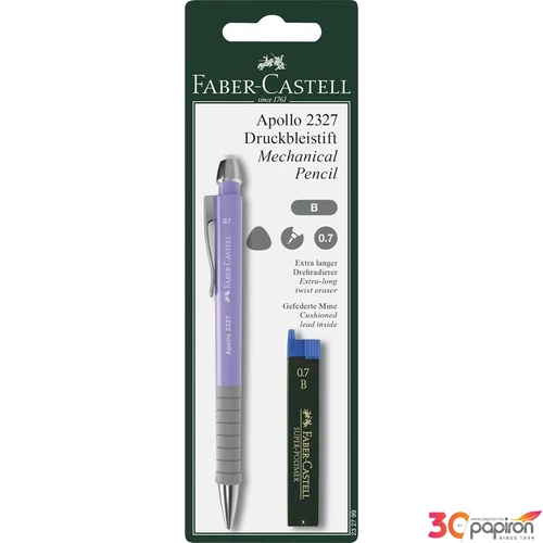 Faber-Castell töltőceruza 0,5m 0,5mm Apollo nyomósiron 2327 + hegy BL. Klf. 232799