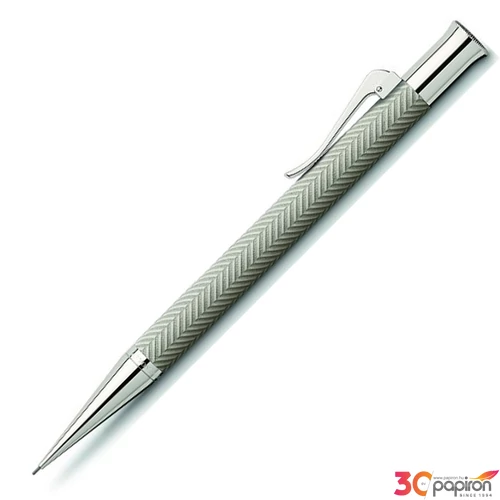 Faber Castell töltőceruza GVFC Guilloche Ciselé ródium bevonatú világos szürke csavar mechanikával 13673