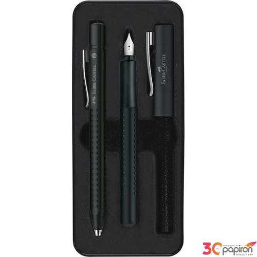 Faber Castell Töltőtoll GRIP 2011 2db-os készlet fekete 140983