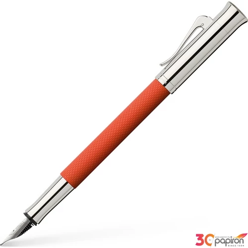 Faber Castell töltőtoll GVFC Guilloche ródium bevonatú égetett narancs F-es heggyel 145221