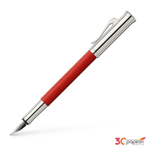Faber Castell töltőtoll GVFC Guilloche ródium bevonatú india piros F 145291