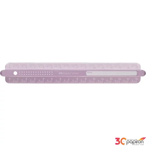 Faber Castell vonalzó 15cm-es SPARKLE flexibilis 2024 óceánkék,lila,rózsaszín