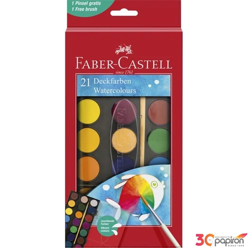 Faber Castell vízfesték 21db-os 30mm-es korongokkal