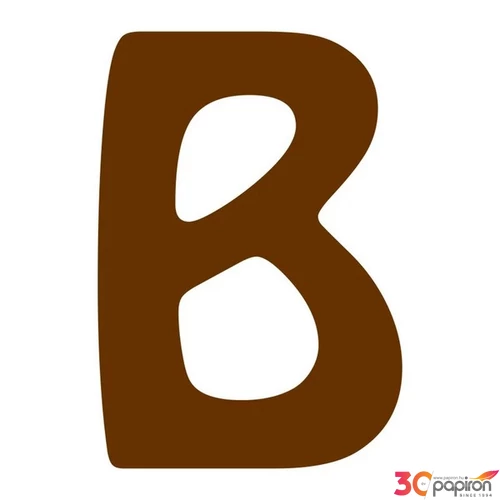 Fa betű B 15mm, 10 db/csomag 
