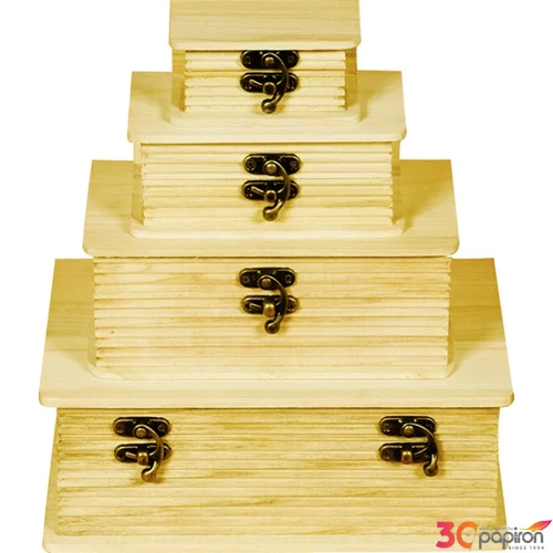 Fa doboz könyv formájú kallantyúval záródó tetővel GRAVÍROZHATÓ!S/4/3 [5997412704297]