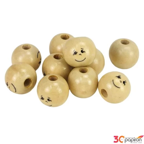 Fagolyó 20mm Festett arccal fiú 10db/csomag