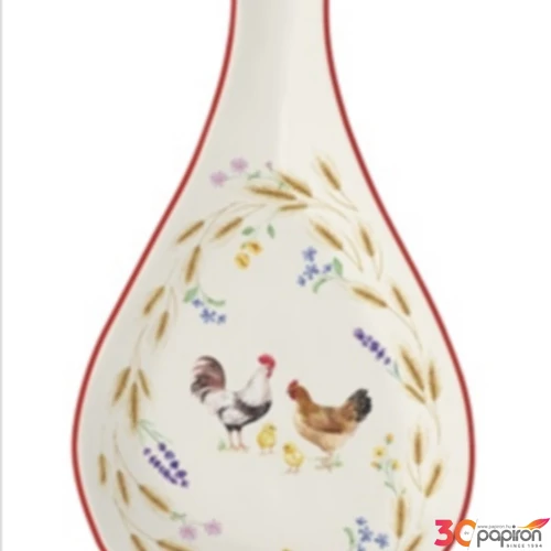 Fakanáltartó Porcelán 26x12cm, dobozban Country Life dobozban