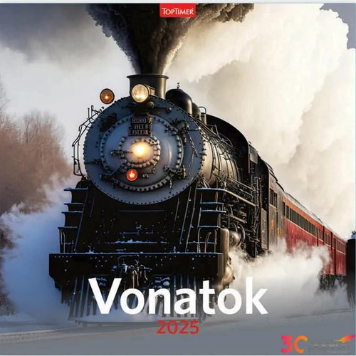 Falinaptár 2024 vonatok T098 Vonatok Toptimer 2025 kollekció!