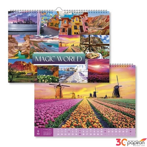 Falinaptár 2025 pd Madic World 42x30 P4112-5215