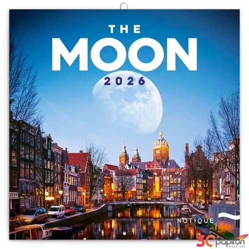 Falinaptár 2026 Moon lemeznaptár 30×30cm Realsystem 2026 kollekció!