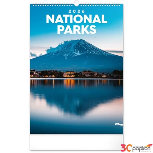 Falinaptár 2026 National Parks, 33×46 cm Realsystem 2026 kollekció!