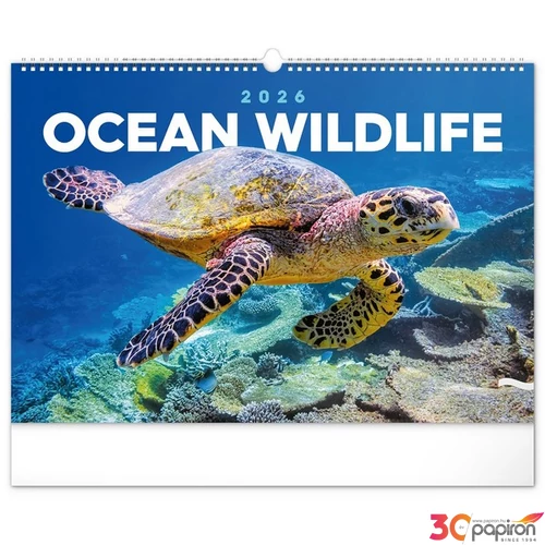 Falinaptár 2026 Ocean, 48×33 cm Realsystem 2026 kollekció!
