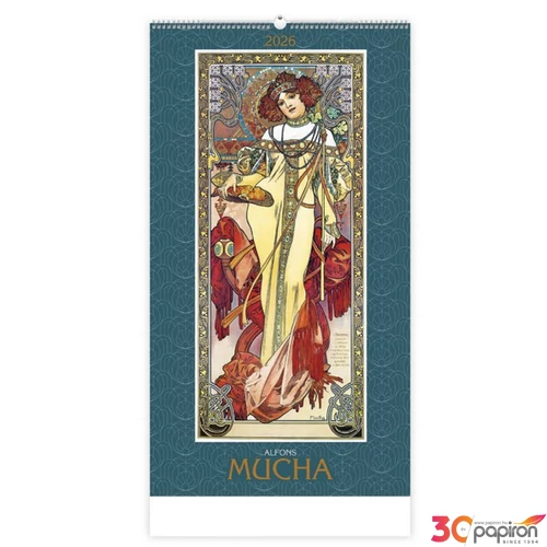 Falinaptár 2026 T091 Alfons Mucha Toptimer 2026 kollekció!