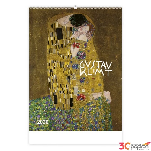 Falinaptár 2026 T091 Gustav Klimt Toptimer 2026 kollekció!