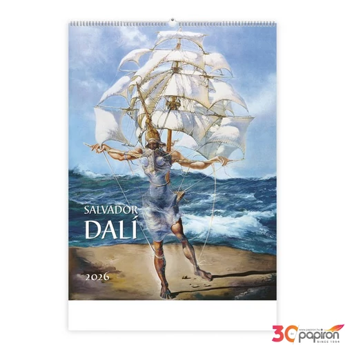 Falinaptár 2026 T091 Salvador Dali Toptimer 2026 kollekció!