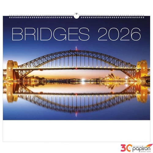 Falinaptár 2026 T092 Bridges Toptimer 2026 kollekció!