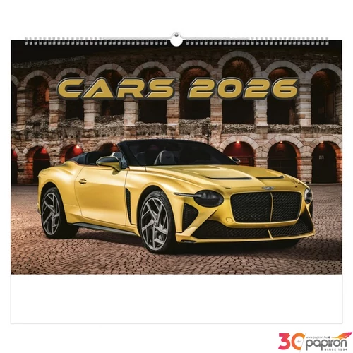 Falinaptár 2026 T092 Cars Toptimer 2026 kollekció!