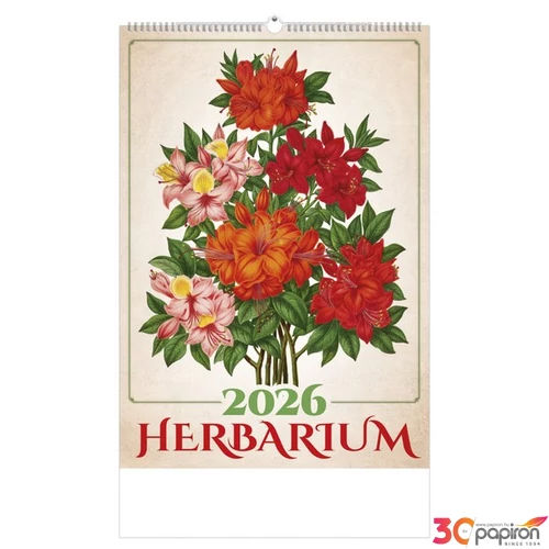 Falinaptár 2026 T092 Herbarium Toptimer 2026 kollekció!