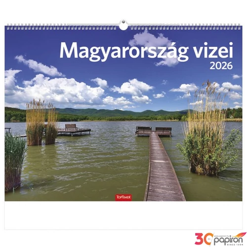Falinaptár 2026 T093 Magyarország Vizei Toptimer 2026 kollekció!