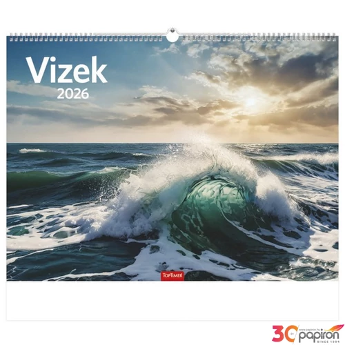 Falinaptár 2026 T093 Vizek Toptimer 2026 kollekció!