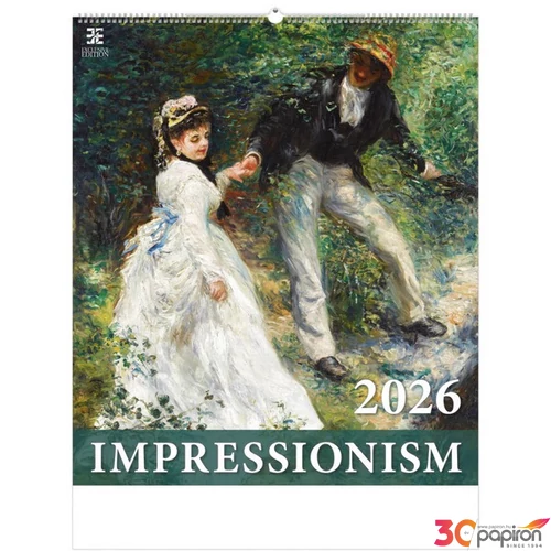 Falinaptár 2026 T096 Impressionism Toptimer 2026 kollekció!