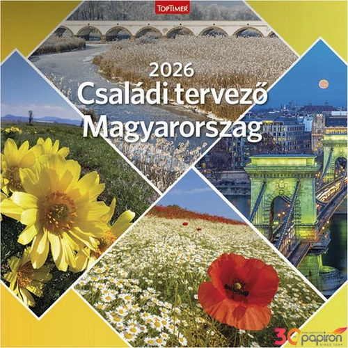 Falinaptár 2026 T098 Családi Tervező Magyaro. Toptimer 2026 kollekció!