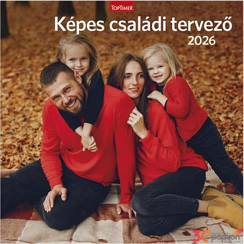 Falinaptár 2026 T098 Képes Családi Tervező Toptimer 2026 kollekció!