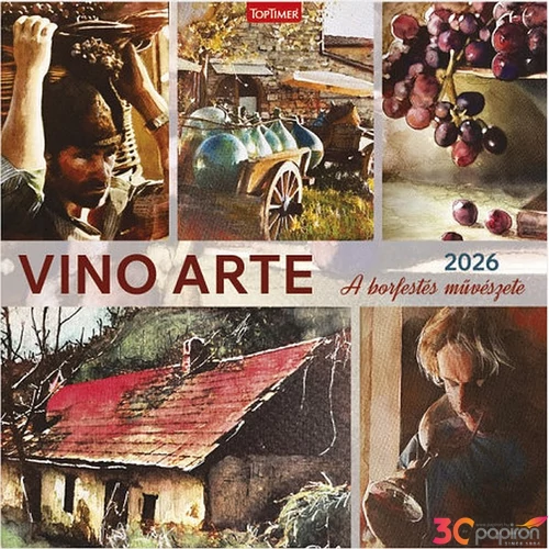 Falinaptár 2026 T098 Vino Arte Toptimer 2026 kollekció!
