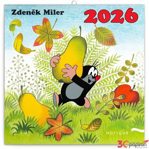 Falinaptár 2026 The Little Mol 6096-LM lemeznaptár Kisvakond 30×30cm Realsystem 2026 kollekció!