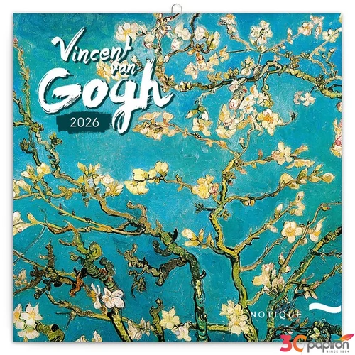 Falinaptár 2026 Vincent van Gogh lemeznaptár 30×30cm Realsystem 2026 kollekció!