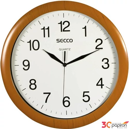 Falióra, 33 cm, SECCO fa hatású keret DFA020