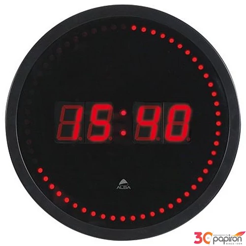 Falióra Alba Hordel Falióra 30cm fekete, led BAOLEDF