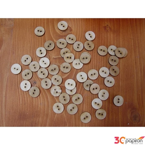 Fatábla felirat, Fa figura Fa gomb natúr 2cmx3mm 50db/cs