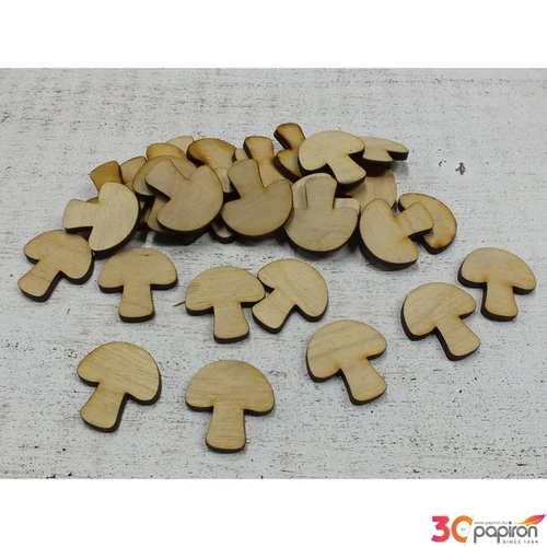 Fatábla felirat, Fa figura Fa gomba 3cmx3mm 30db/cs