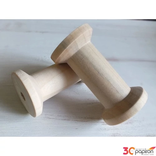 Fatábla felirat, Fa figura orsónagy 7cmx4cm 2db/cs