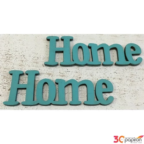 Fatábla felirat Home türkiz 2db/cs