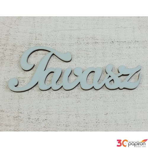 Fatábla felirat Tavasz" babakék 15cm
