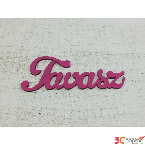 Fatábla felirat Tavasz" magenta 15cm