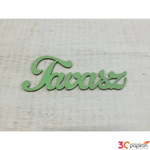 Fatábla felirat Tavasz" menta 15cm