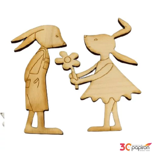 Fatábla figura Nyuszilány