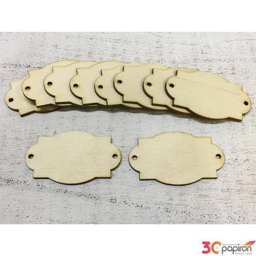 Fatábla íves címtábla 4cmx7cmx3mm 10db/cs
