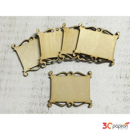 Fatábla íves tábla íves szegélyű 6cmx5cmx3mm 5db/cs